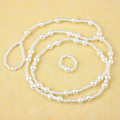 1 SET Fashion Pearl Barefoot Sandal Anklet