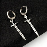Quality Vintage Sword, various Shape Hoop Silver & Gold Color Earrings