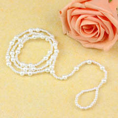 1 SET Fashion Pearl Barefoot Sandal Anklet