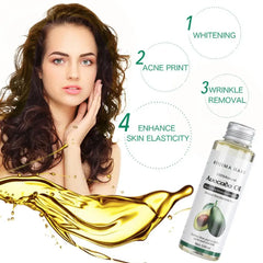 100ml Natural Organic Avocado, Jojoba, Tea Tree, Coconut & Vit E Oils for Skincare, Moisturizing, Massage, Face Control Oil