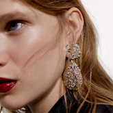 Statement Colorful Crystals Drop Earrings High quality Rhinestone Earring