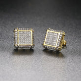 Luxury Ice Out Crystal Threaded Studs