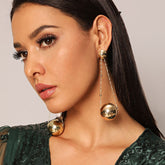 Oversize Geometric Large Hoop Earrings