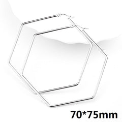 Exaggerated Hollow Heart, Star and Shapes Earrings