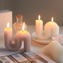 Home decor scented S Shape decorative aromatic candles