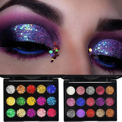 15 Color Glitter Eye Shadow Pallete Pigment Professional Long-lasting Eye shadow Palette