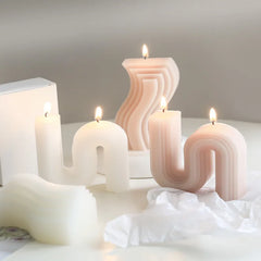 Home decor scented S Shape decorative aromatic candles