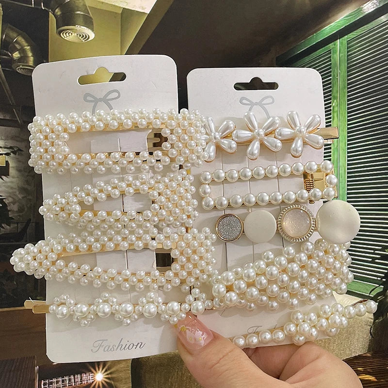 Simulated Pearl Hair Clips & Accessories