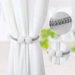 Creative Pearl Magnetic 1Pcs Curtain Strap Ball Buckle Clip