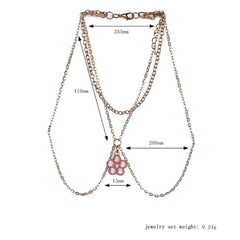 Luxury Metal, Diamante, Rhinestone Single Layer and Link Arm Chains