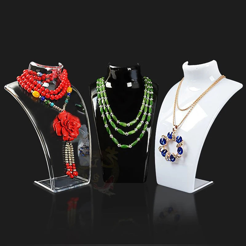 Three Colors 20*13.5*6cm Mannequin Necklace Display Stand