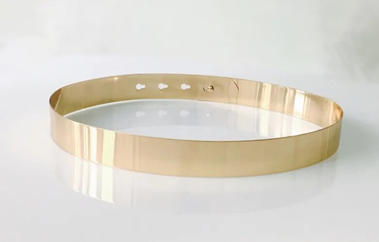 Vintage Luxury Metallic Adjustable Waist Belt