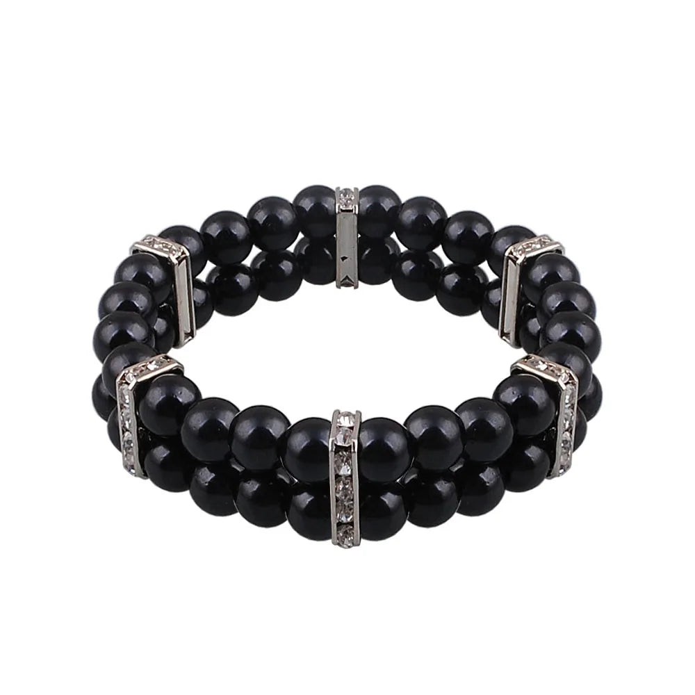 Korean Elastic Hollow Beads 2 Floors Bracelet