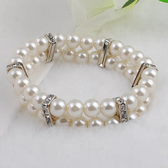 Korean Elastic Hollow Beads 2 Floors Bracelet