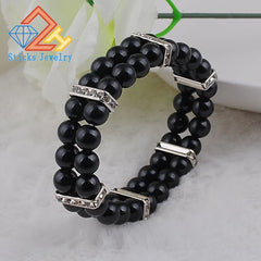 Korean Elastic Hollow Beads 2 Floors Bracelet