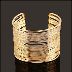 Gold Color Punk Hip Hop Bangles Upper Arm Bracelet