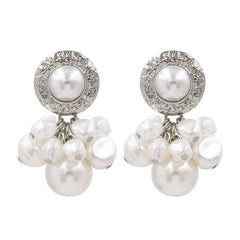 High Quality Gold Color Irregular Big Pearl Drop Earrings