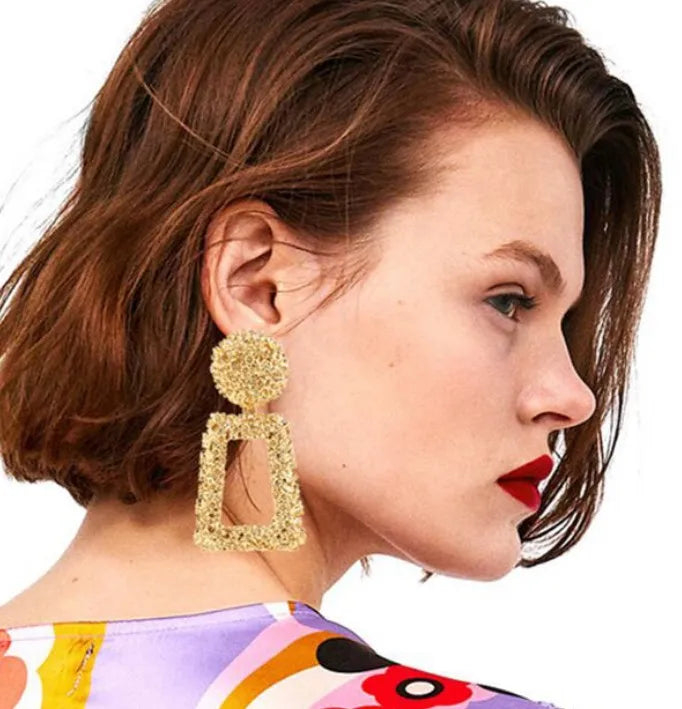 Fashion Pendant Bohemian Elegant Shiny Pendant Statement Earrings