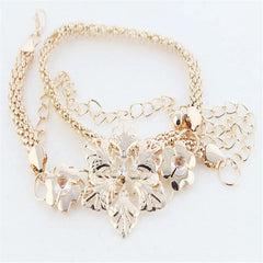 Luxury Flowers Gold Waist Chain & Dress Accessories Belts