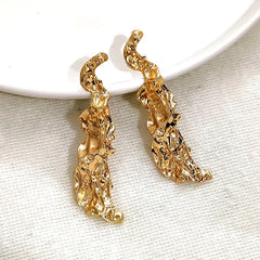 Trendy Shell Starfish Drop lasting quality Gold Color Statement Earrings