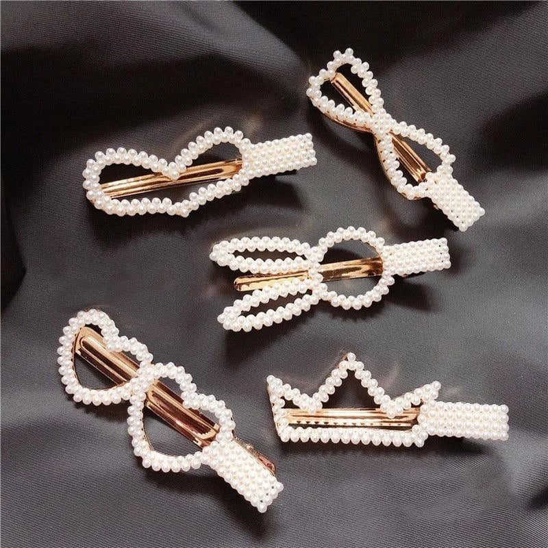 Simulated Pearl Hair Clips & Accessories