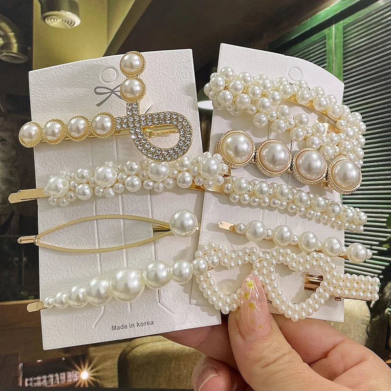 Simulated Pearl Hair Clips & Accessories