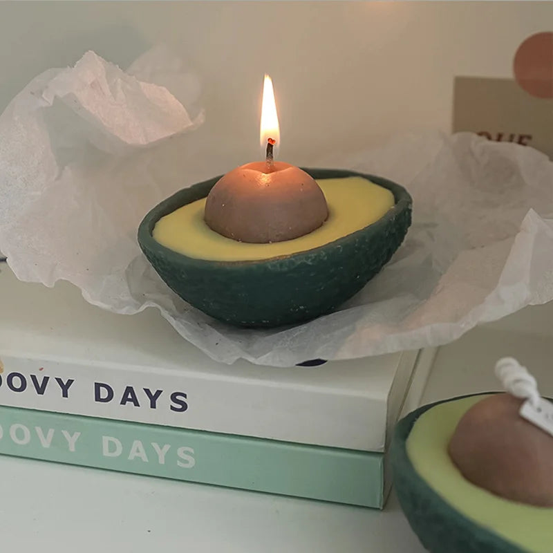 Avocado Creative Fruit Soy Wax Scented Candle Home Decoration Candles