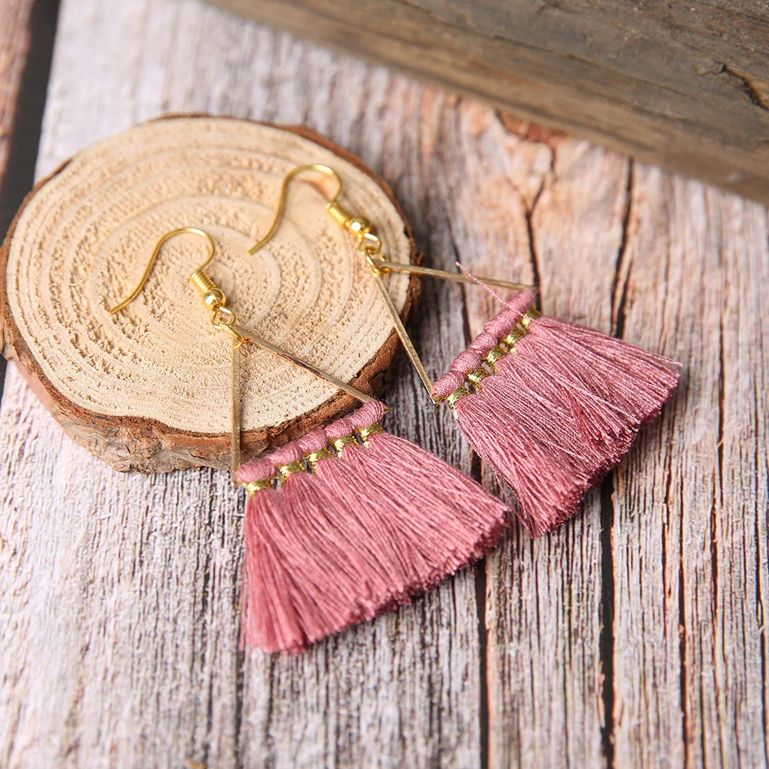 3 Layered Bohemian Fringed Luxury Statement Long Tassel Earrings