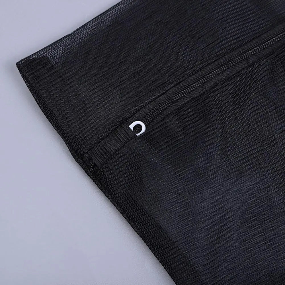 4 Size Zipper Black Mesh Laundry Protective Net Foldable Bag