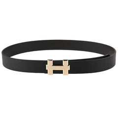 Luxury High Quality Unisex Gold H Brand Belt