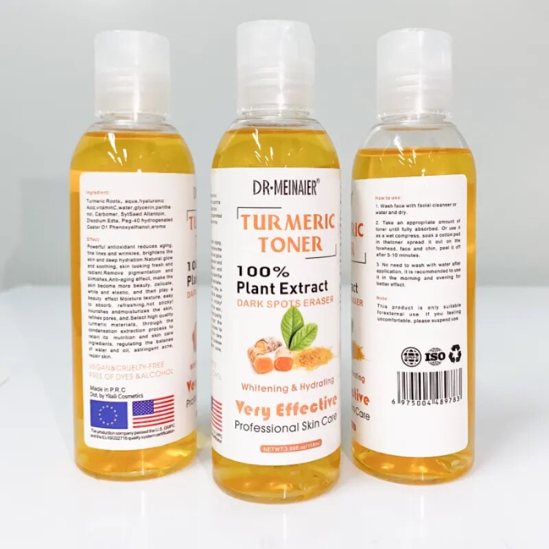 100ml Tumeric Facial Dark Spots Toner, Spots Eraser for Even Flawless Skin Tone