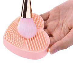 Colorful Heart Shape Make Up Brushes Cleaning Tools