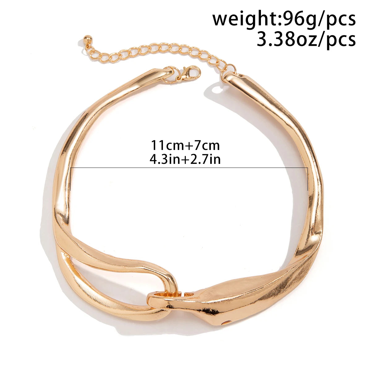 Irregular Ring Clavicle Choker Necklace