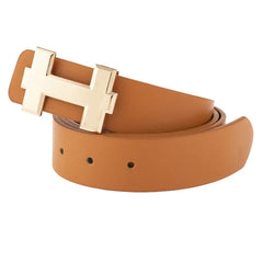 Luxury High Quality Unisex Gold H Brand Belt