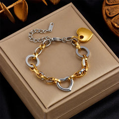 Stainless Steel High Quality Gold Color Thick various Bracelets