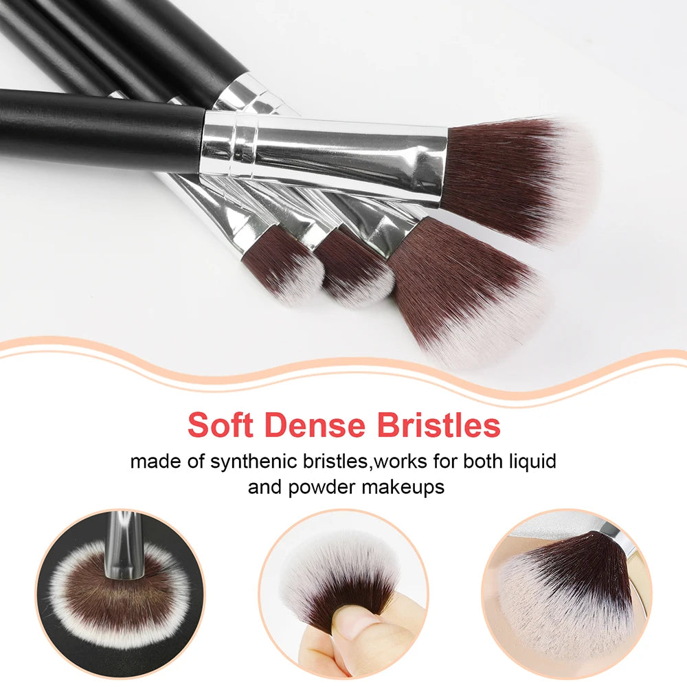 13-18PCS Premium Brush Set Powder Foundation Contour Blush Concealer Eyeshadow Blending Liner Beauty Kit