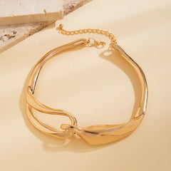 Irregular Ring Clavicle Choker Necklace