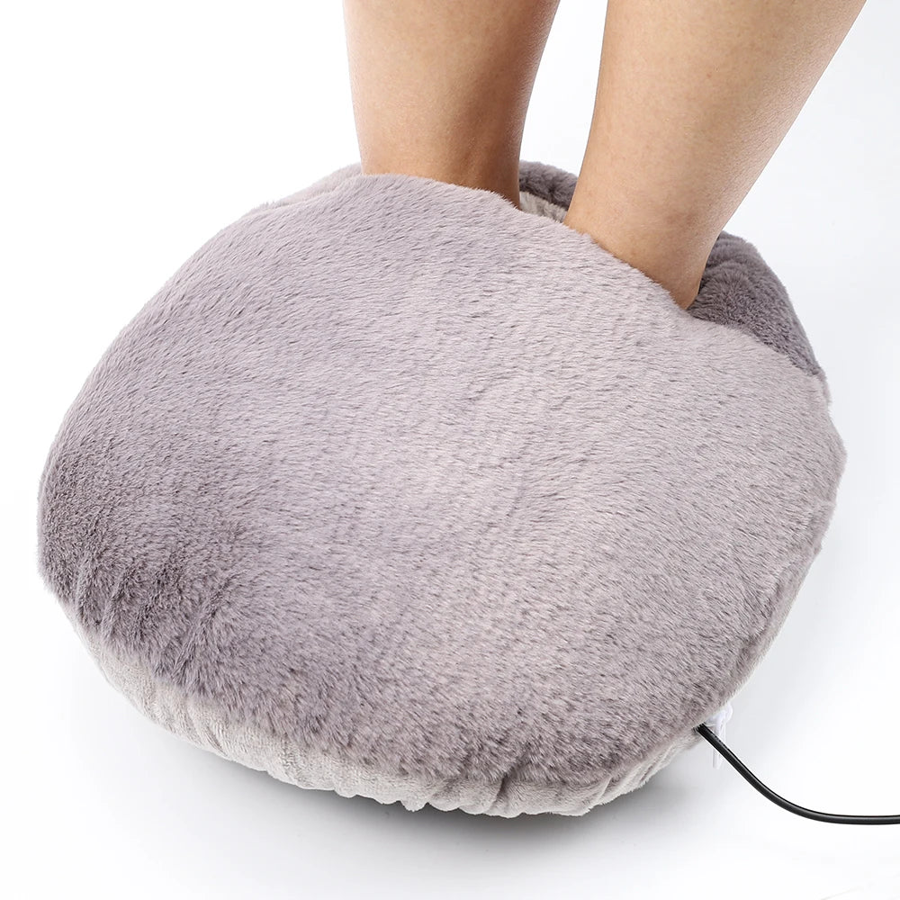 USB Winter Electric Under Desk Household Foot Warmer Soft Plush Foot Warming Thermostat Mat