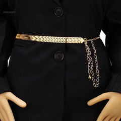 Luxury Elegant Carved Round Chain Belts