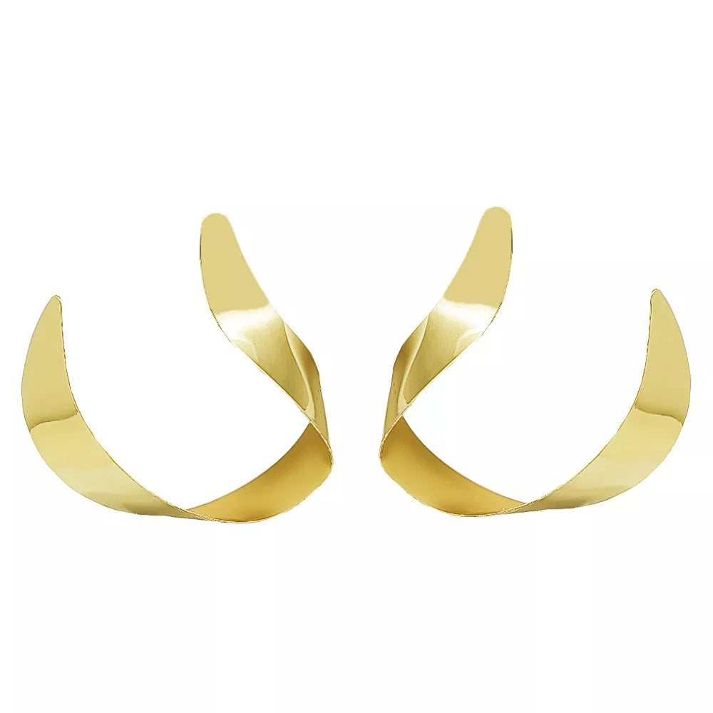 Special Design Irregular Metal Statement Big Earrings