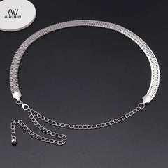 Luxury Elegant Carved Round Chain Belts