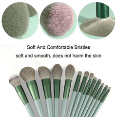 13Pcs Makeup Brush Set Concealer Brush, Blush, Powder Brush, Eye Shadow, Highlighter, Foundation Brush & Cosmetic Beauty Tools