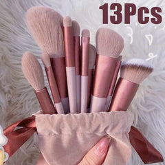 13Pcs Makeup Brush Set Concealer Brush, Blush, Powder Brush, Eye Shadow, Highlighter, Foundation Brush & Cosmetic Beauty Tools