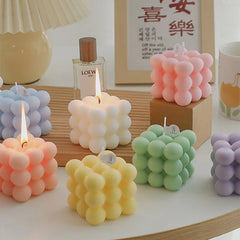 Bubble Cube Wax Handmade Scented Candle Aromatherapy Party Home Decoration