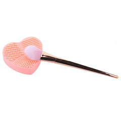 Colorful Heart Shape Make Up Brushes Cleaning Tools