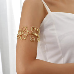 Various Styles Metallic Spiral Geometric Armbands