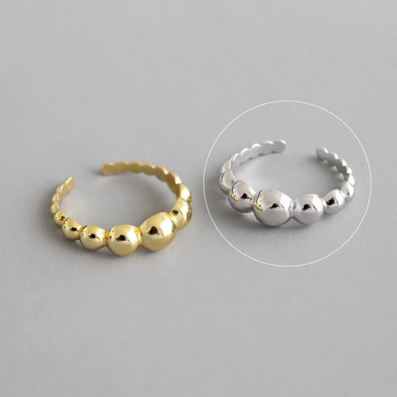 Silver and Gold Color Rings Irregular Geometric styles