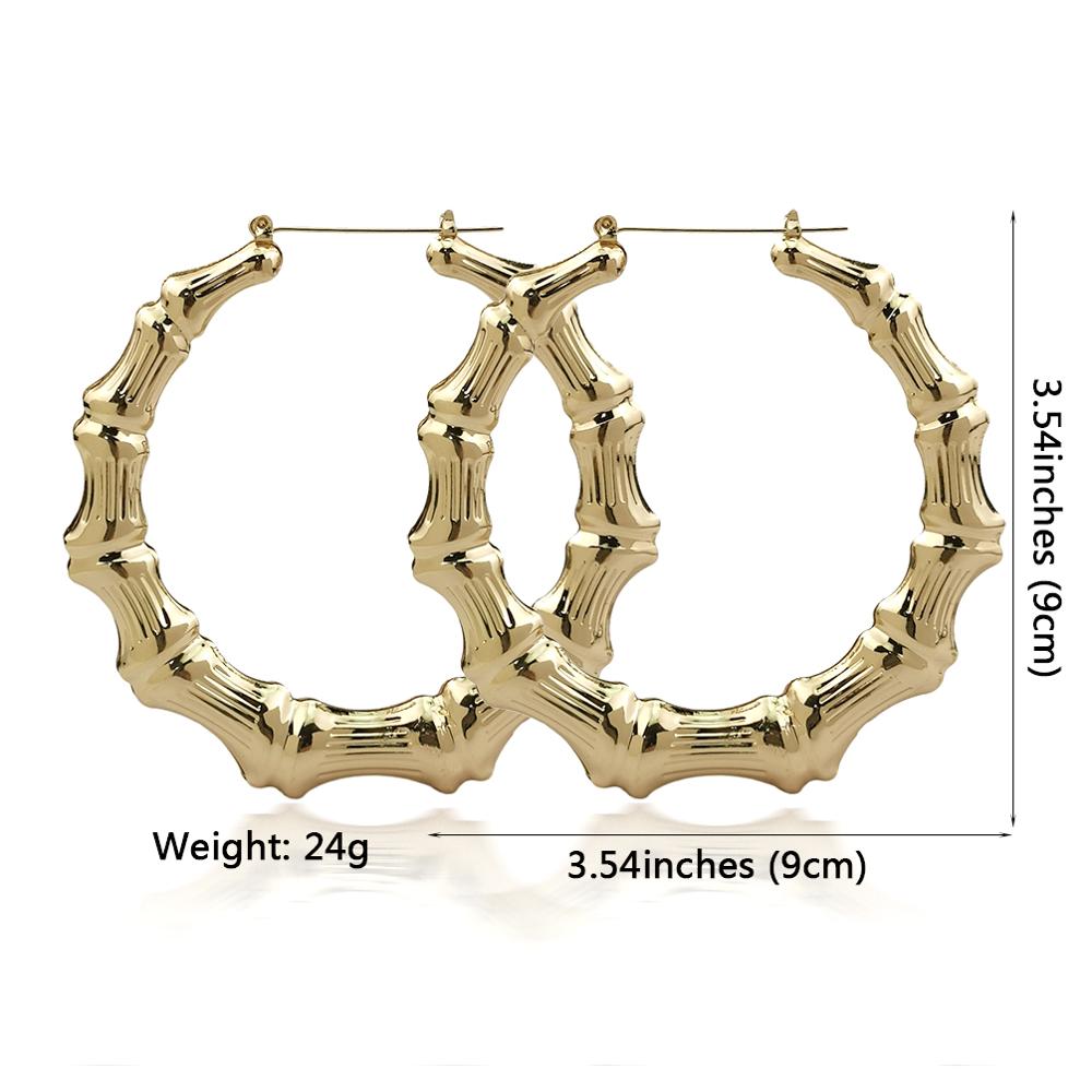 Big Statement Chain Hoop Earrings