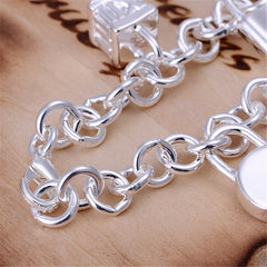 Love Charm Bracelet 925 Sterling Silver