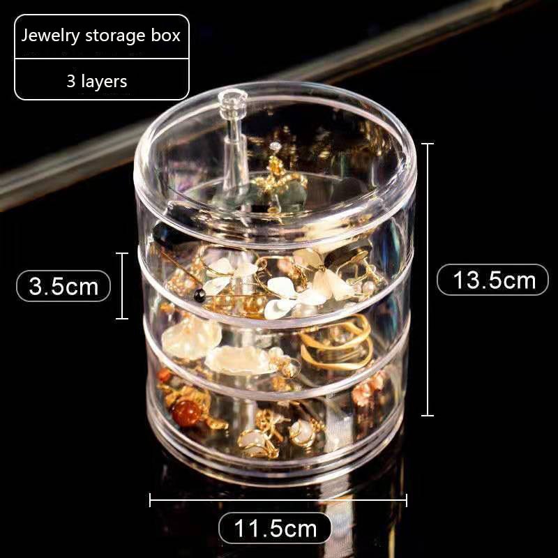 Rotating Jewellery & Makeup Organizer / Storage Rack with Cover